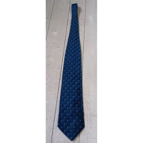 NAUTICA‎ MENS TIE BLUE WITH Blue Dot Design 4 X 59 - Picture 1 of 4